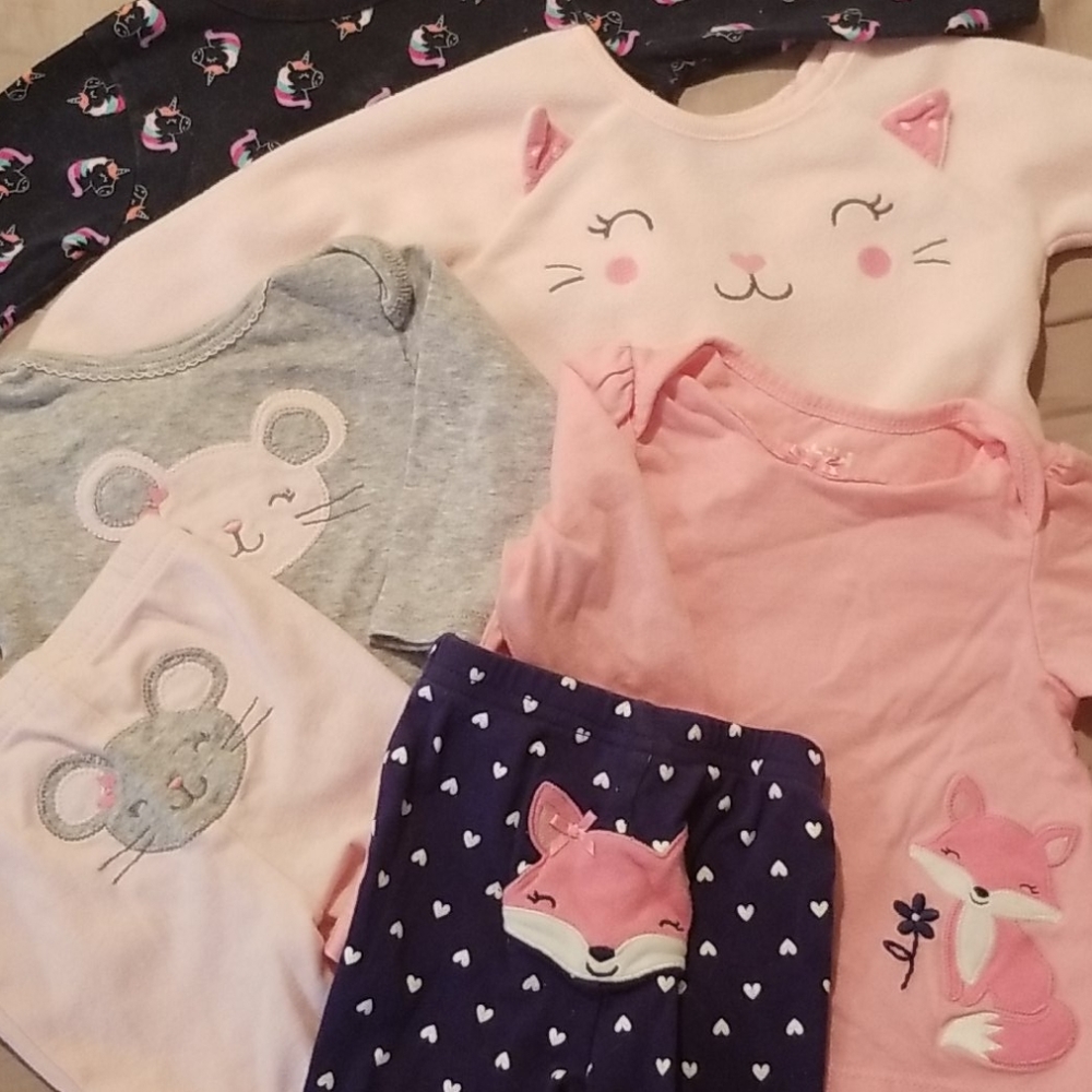 Bundle!! Baby girl 0-3 mo outfits!